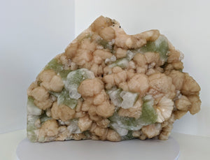 XX Large Green Apophyllite & Stilbite Free Standing Specimen (17kg) 33x32cm - Crystal King Australia