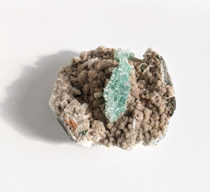 Green Apophyllite pointed Crystal RARE 100x100mm - Crystal King Australia