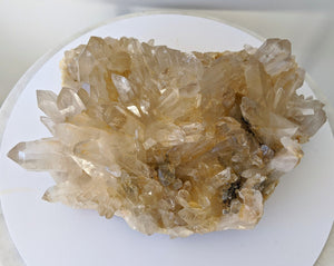 RARE Extra Large Golden Healer Himalayan Quartz Cluster Crystal 350x220mm - Crystal King Australia