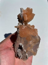 Load image into Gallery viewer, Stilbite with Calcite Crystal Cluster AP754
